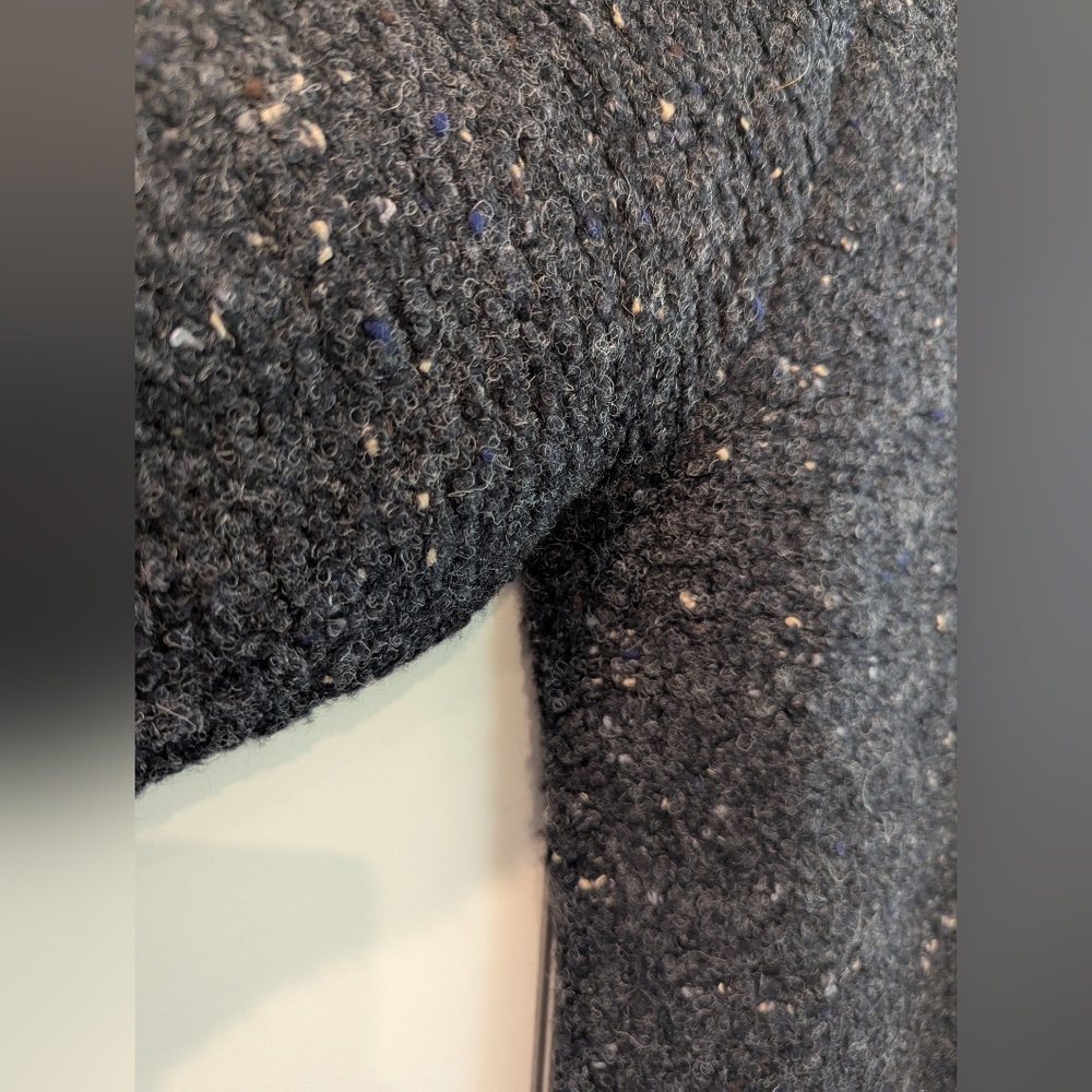 Theory Wool Tweed Boucle Button Up Cardigan Large - Picture 6 of 11